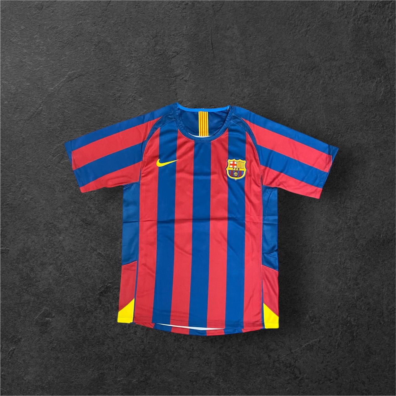 2005-2006 BAR Home Retro Soccer Jersey - Ronaldinho
