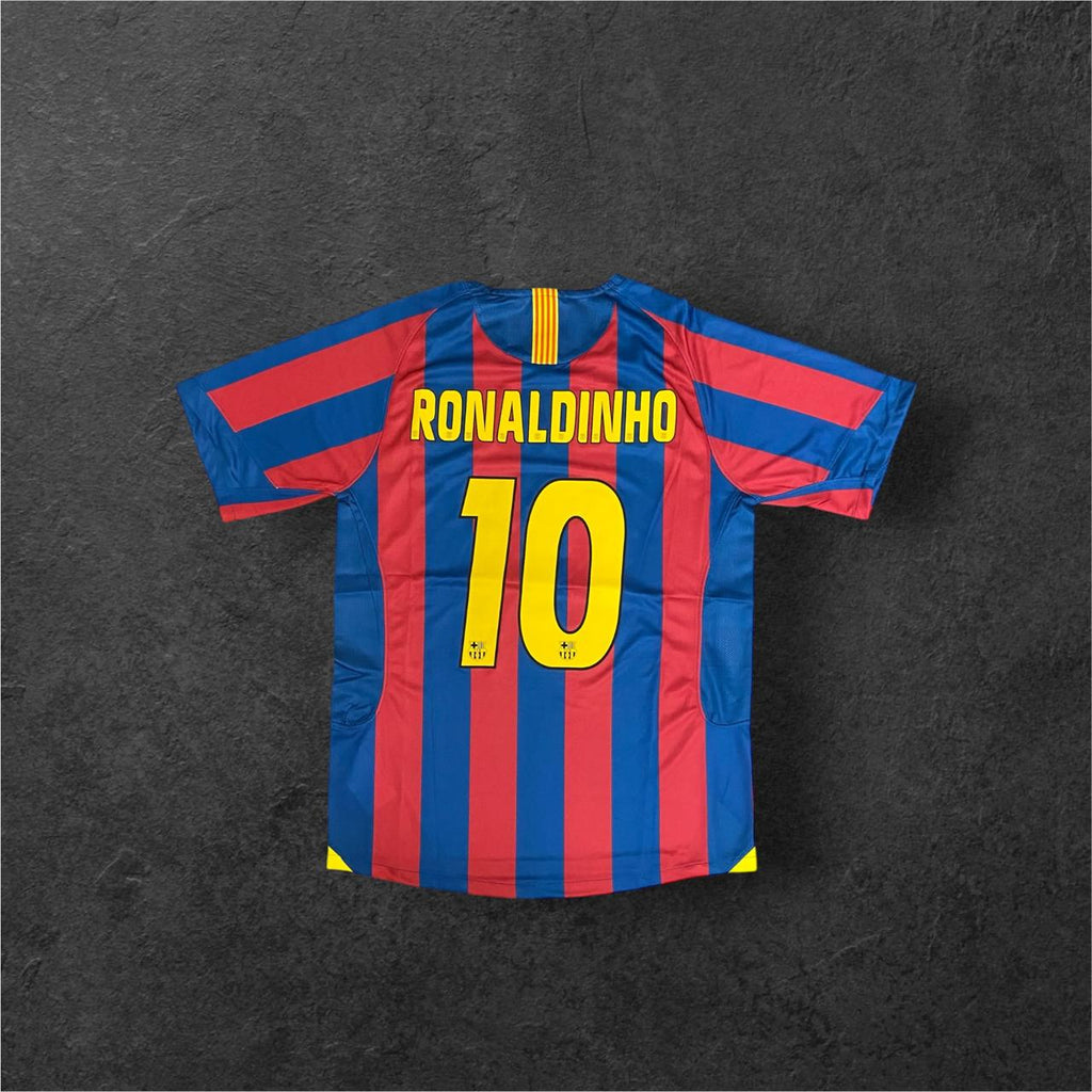 2005-2006 BAR Home Retro Soccer Jersey - Ronaldinho