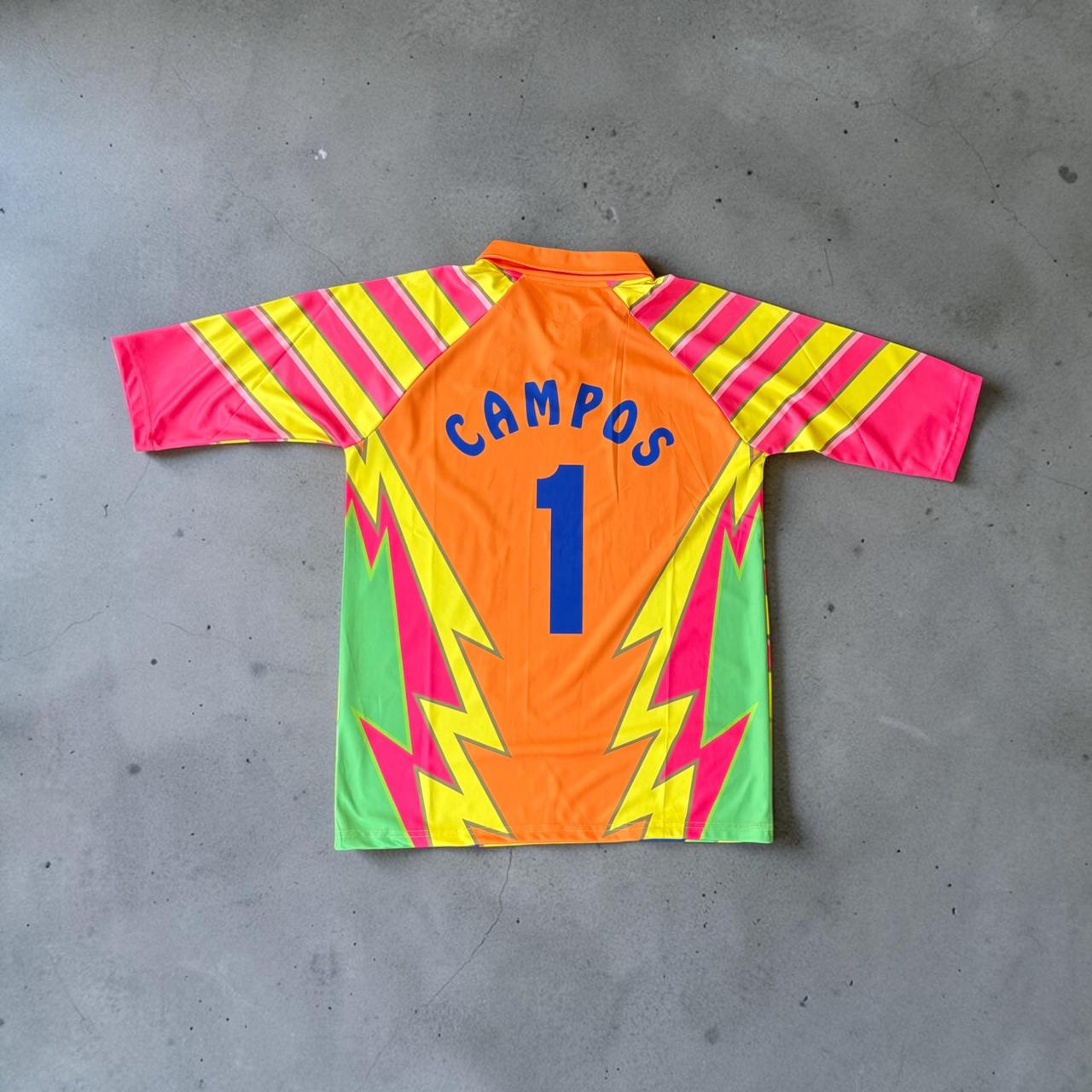 1998 Mexico Campos #1 GoalKeeper Retro Soccer - Campos