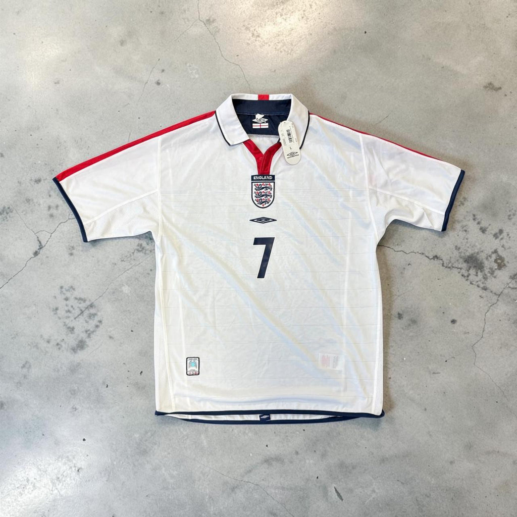 2004 England Home Retro Soccer Jersey - Beckham