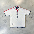 2004 England Home Retro Soccer Jersey - Beckham