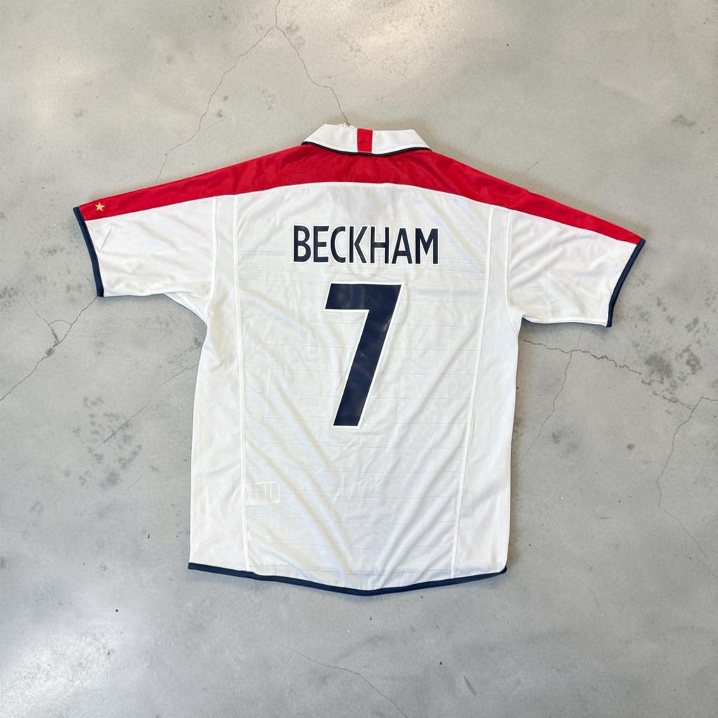 2004 England Home Retro Soccer Jersey - Beckham