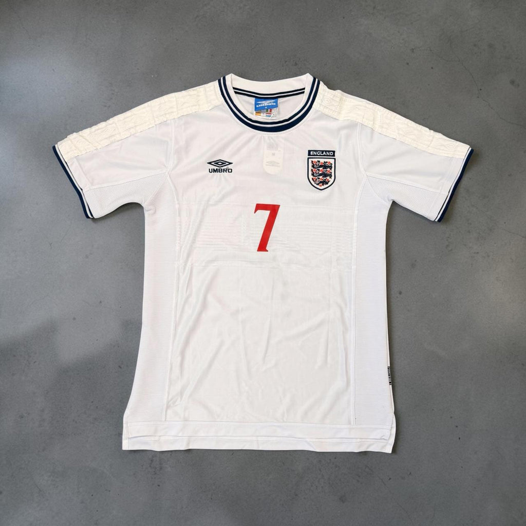 2000 England Home Retro Soccer Jersey - Beckham