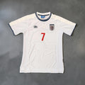 2000 England Home Retro Soccer Jersey - Beckham