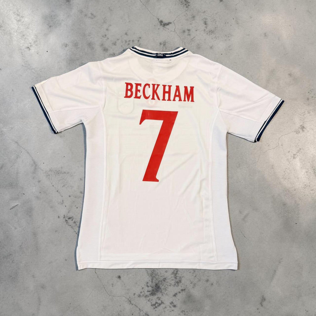 2000 England Home Retro Soccer Jersey - Beckham
