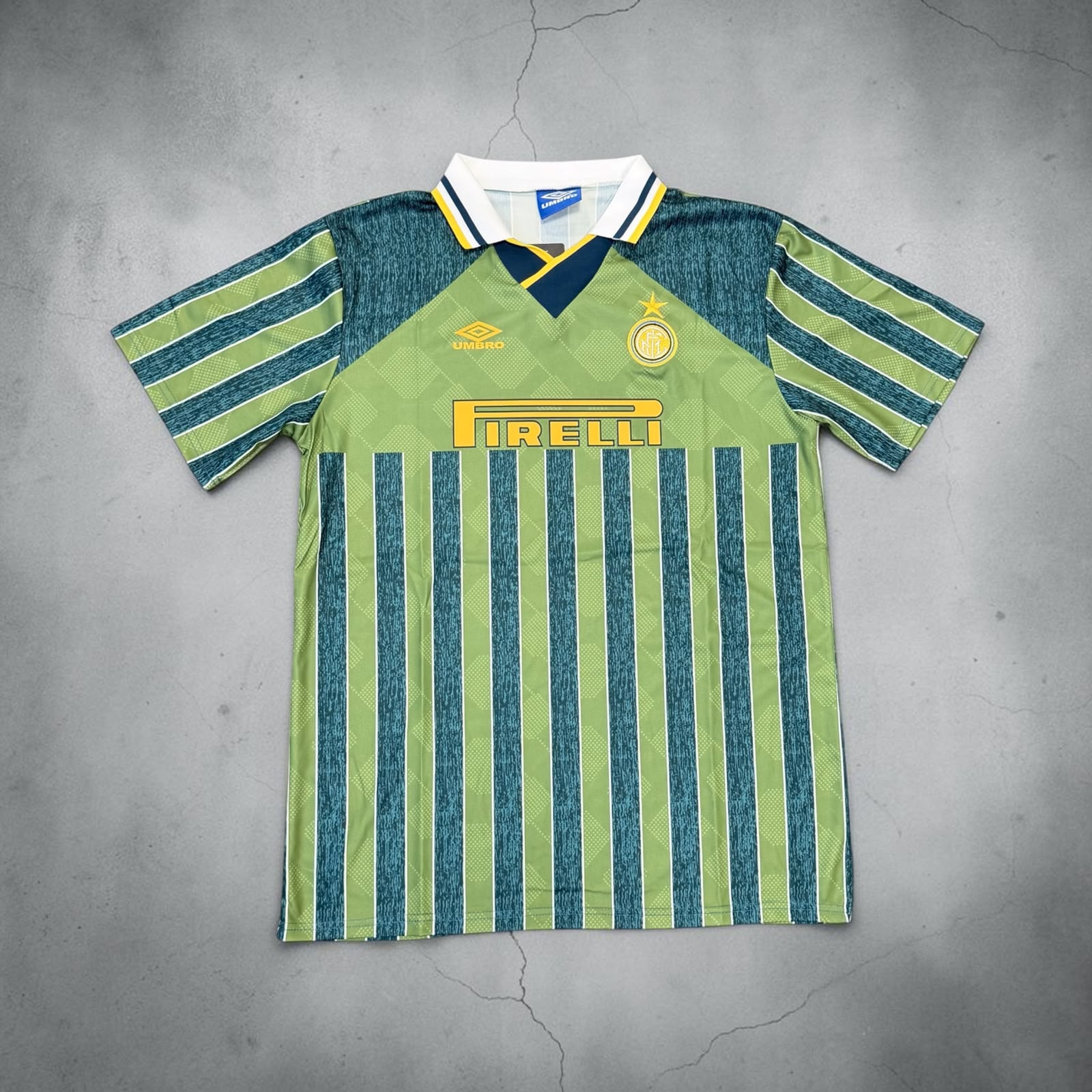 1995-1996 INT Away Green Retro Soccer Jersey