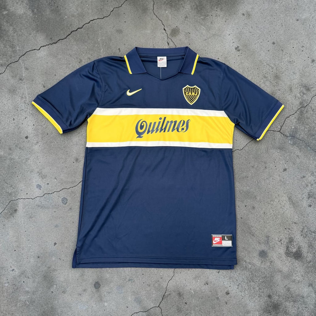 1996-1997 Boca Juniors Home Retro Soccer Jersey - Maradona