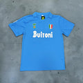 1987-1988 Napoli Home Blue Retro Soccer Jers - Maradona