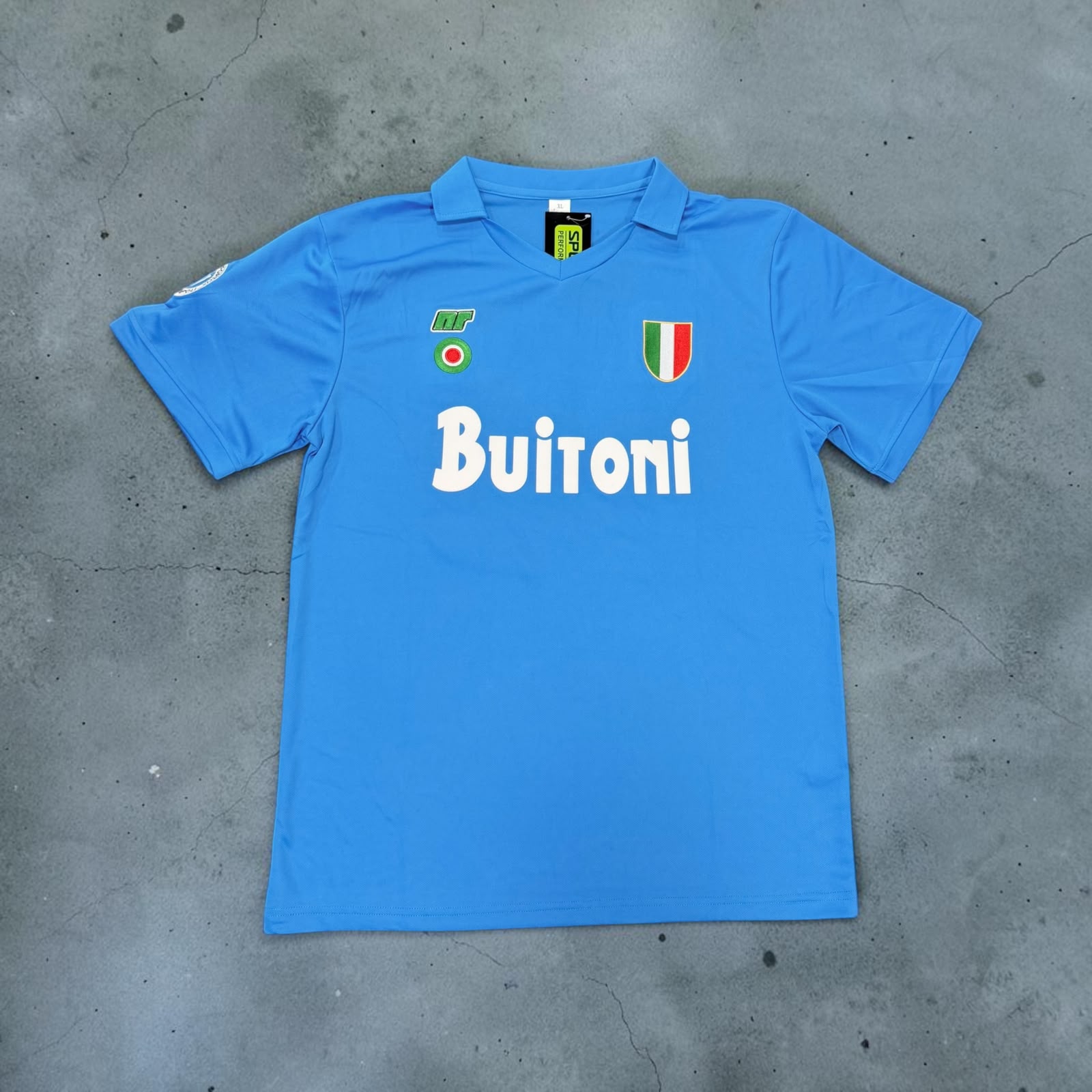 1987-1988 Napoli Home Blue Retro Soccer Jers - Maradona