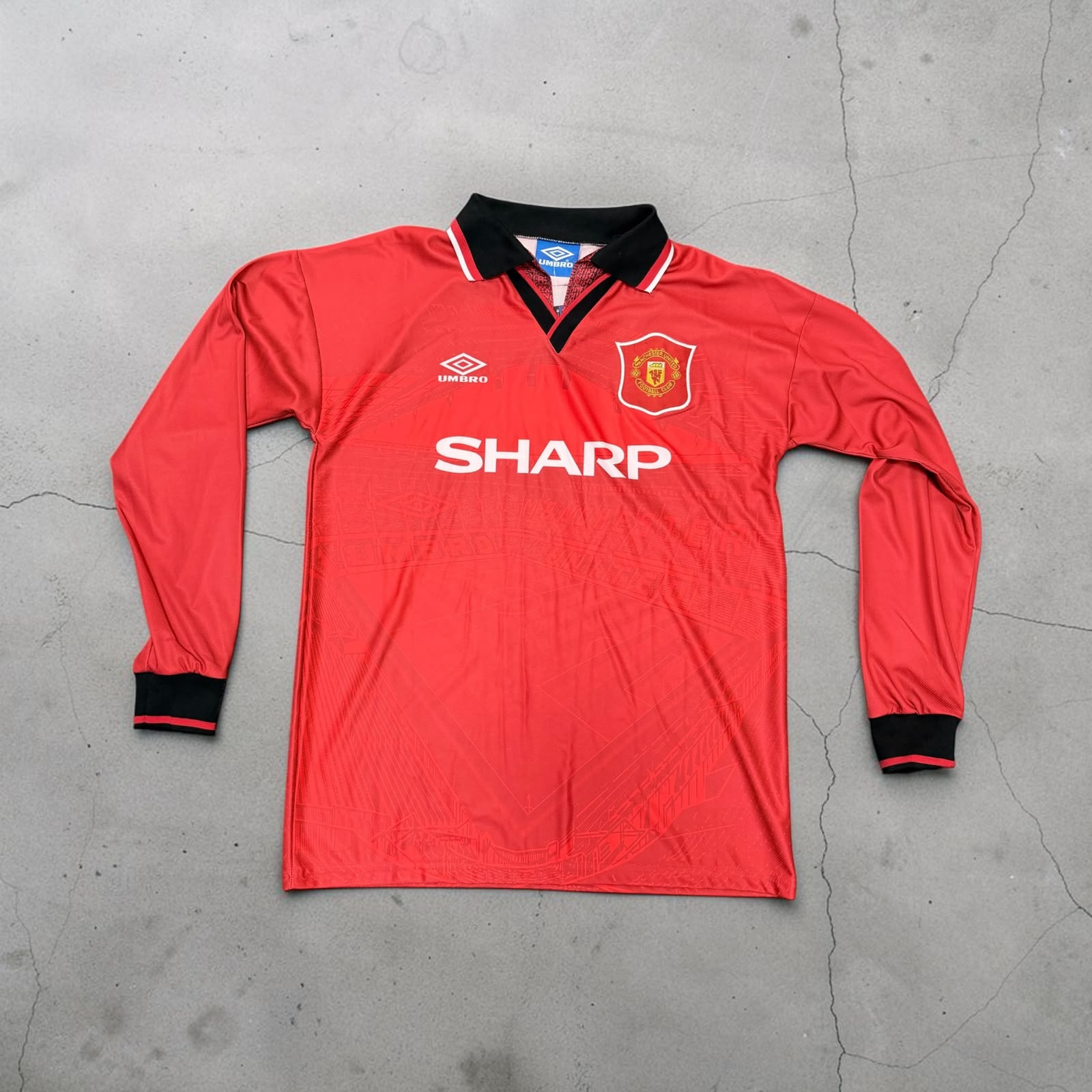 1994-1996 Man Utd Home Long sleeve Retro soccer - Cantona