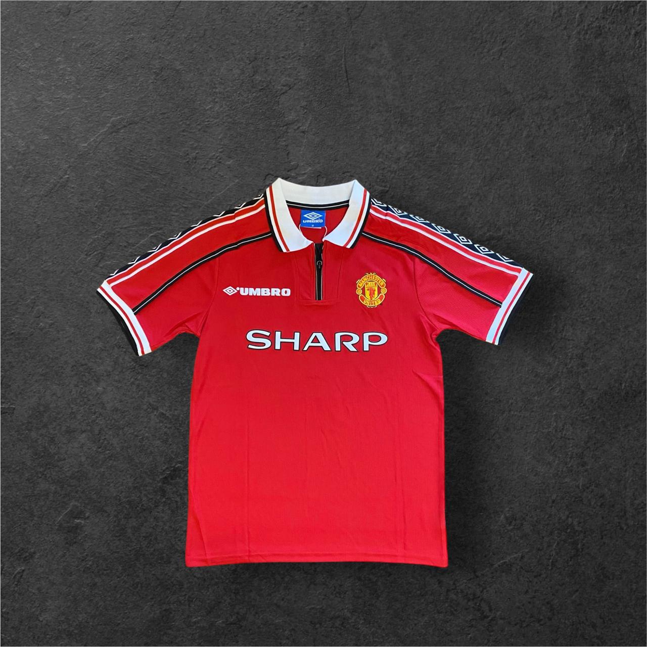 1998-1999 Man Utd Home Retro Soccer Jersey -  Beckham