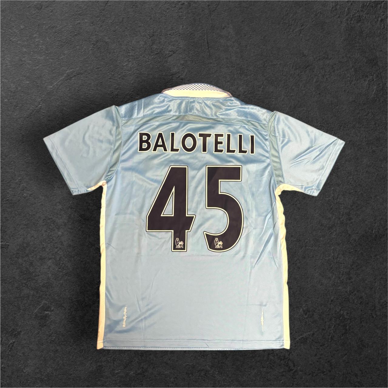 2011-2012 Man City Home Retro Soccer Jersey - Balotelli